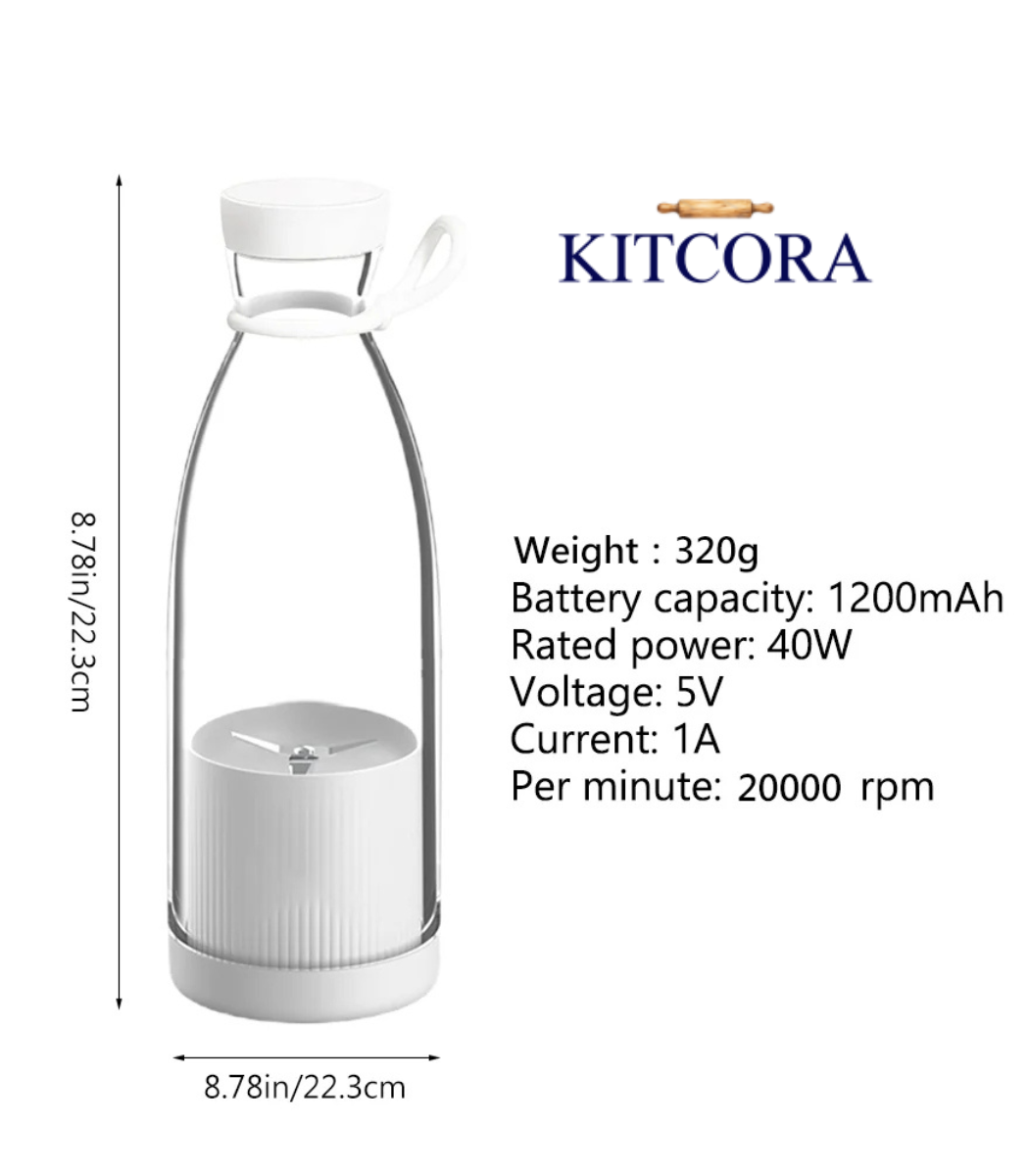 Mini Portable Blender Bottle with USB Recharge