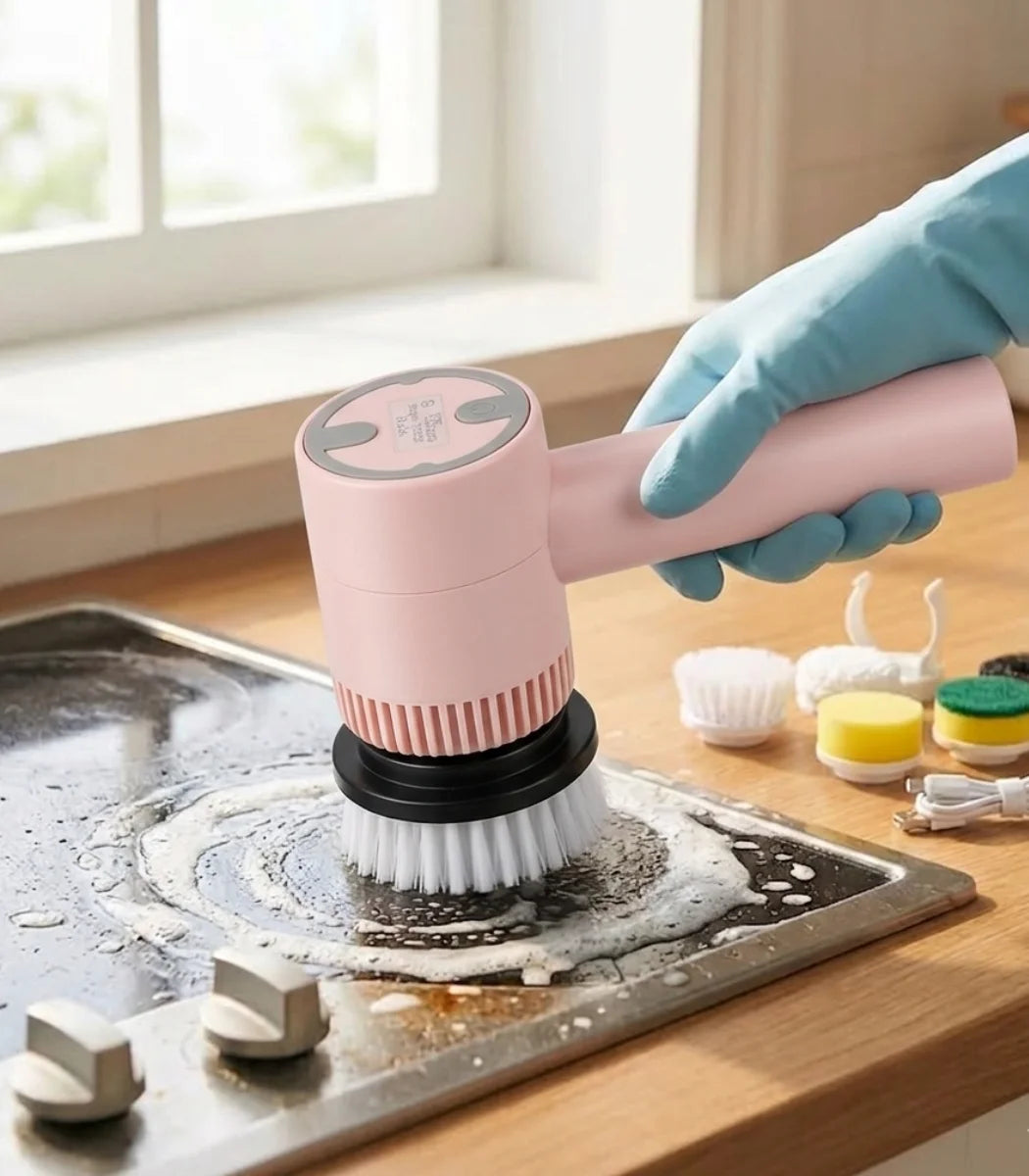 Electric Spin Scrubber Cleaning Brush & Cleaner